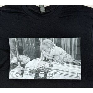 Frankenstein Graphic Tee 100% Cotton Black Short Sleeve T-Shirt‎ Unisex Medium